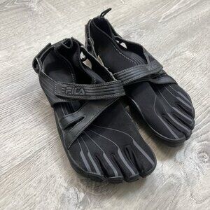 Fila Shoes Womens Size 9 Black Skele-Toes Barefoot Minimalist 5PK001EX-001